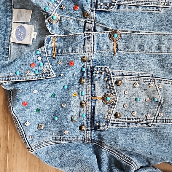 Vintage western jean jacket M - Picture 4 of 9